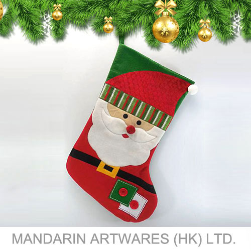 20"L Cute Santa Christmas Stocking