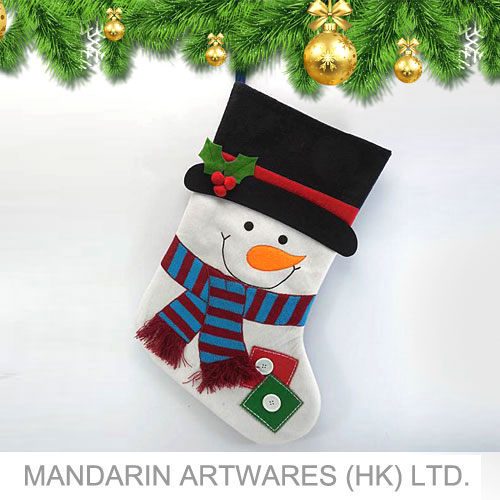 20"L Cute Snowman Christmas Stocking