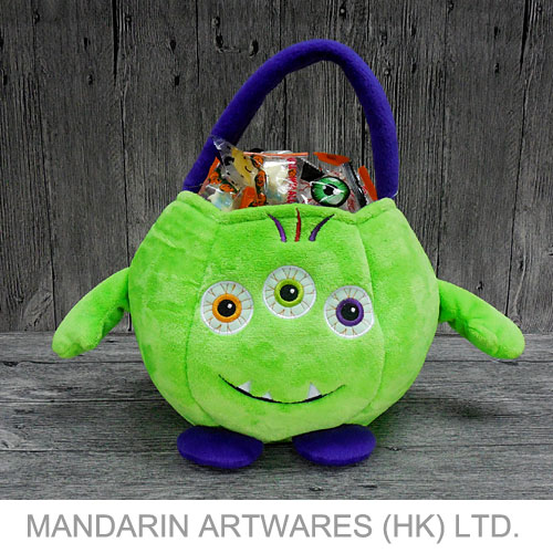 25cmDia x 21cmH 3 Eyes Monster Basket