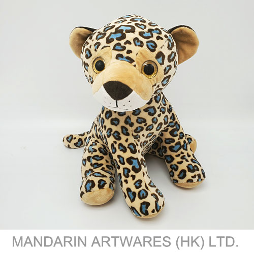 22cmH Lifelike Leopard Plush
