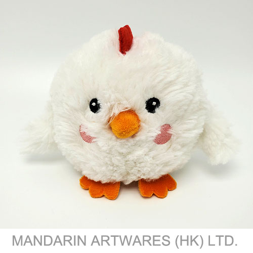 10cmH Cute Chicken Furry Plush with Memory Foam