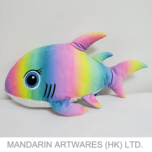 21cmH Lovely Dolphin Plush (Rainbow)