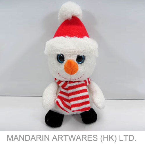 13cmH Lovely Snowman Sitting Plush